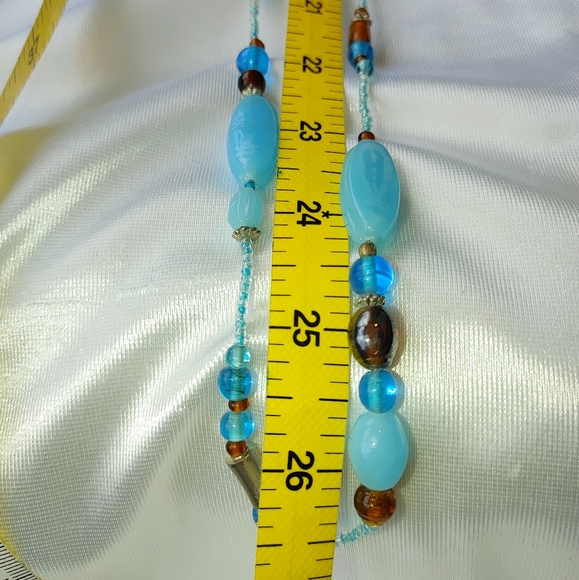 Pretty boho beaded long necklace 53" - Picture 6 of 7